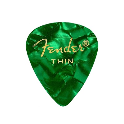 Fender Premium 351 Shape Thin Green Moto Pena (12 Adet)